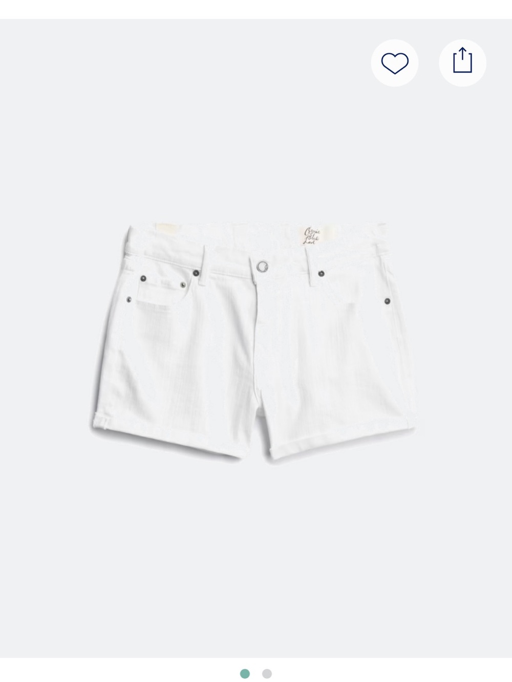 Women's White Denim Jean Shorts - Casual Everyday Staple